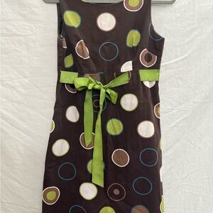 Vtg Jessica Howard 60s Mod Polka Dot A-Line Dress Retro Mid Century Size 6 EUC